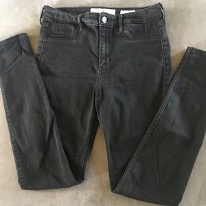 Hollister high rise black mom jeans